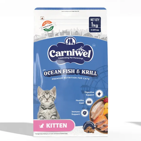 Carniwel Ocean Fish and Krill For Kitten Cat Dry Food