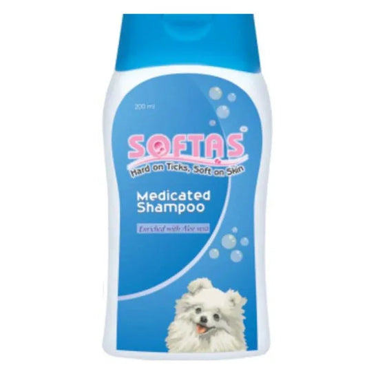 Intas Softas Tick & Flea Shampoo for Dogs 200ml