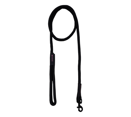 Ranch High Density Black Hook Rope Leash For Dogs