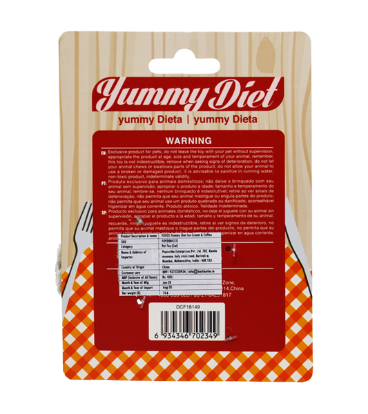 FOFOS Yummy Diet Ice Cream and Coffee, Cat Toy