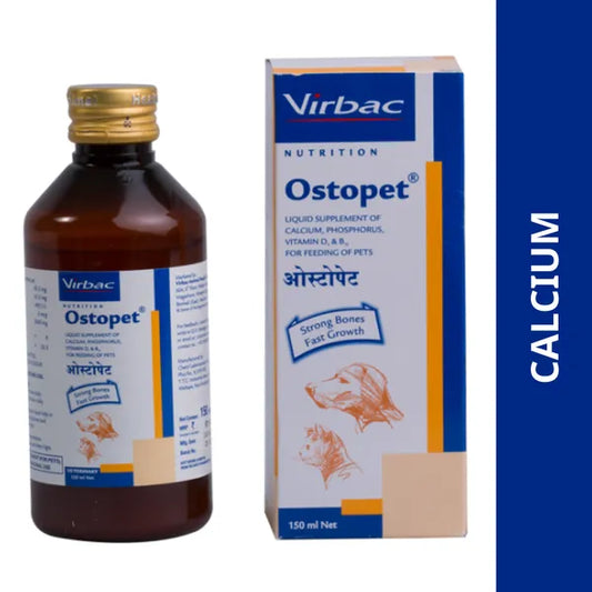 Virbac Ostopet Calcium Supplement Syrup for Dogs and Cats 250ml