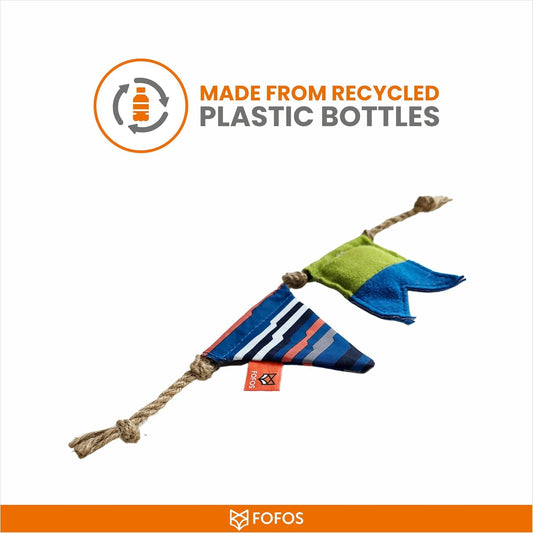 FOFOS S.O.S Flag Teaser Cat Toy With Catnip