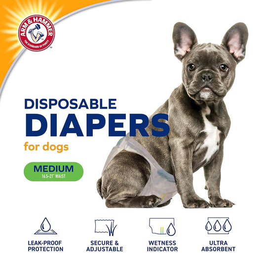 Arm & Hammer Diapers for Female Dogs, Size Medium