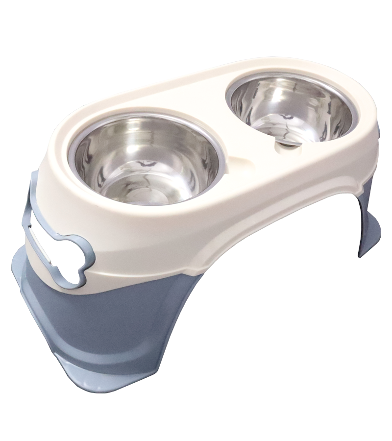 Elevated Double Diner with Legs For Dogs
