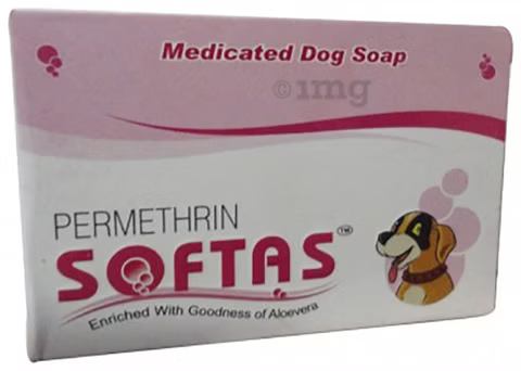Intas Softas Anti-Tick Soap For Dogs - 75 gm