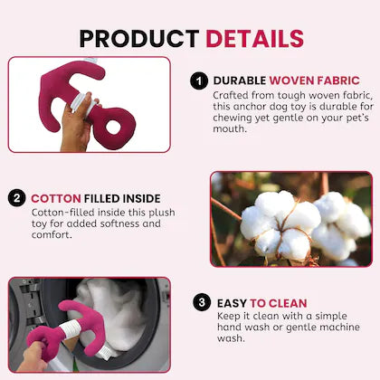 Petaholic Anchor Plush Toy For Dogs