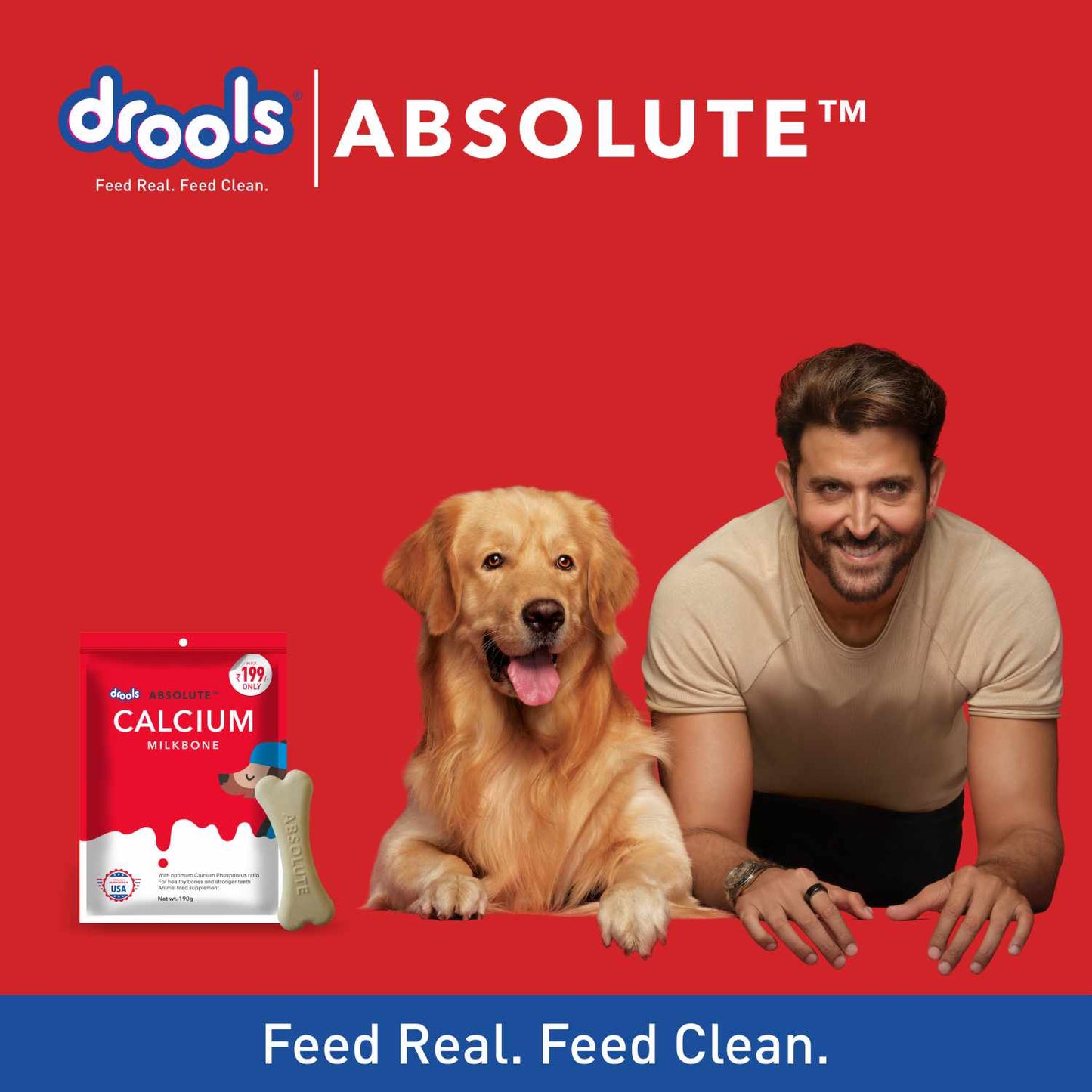 Drools Absolute Calcium Bone Pouch for Dogs
