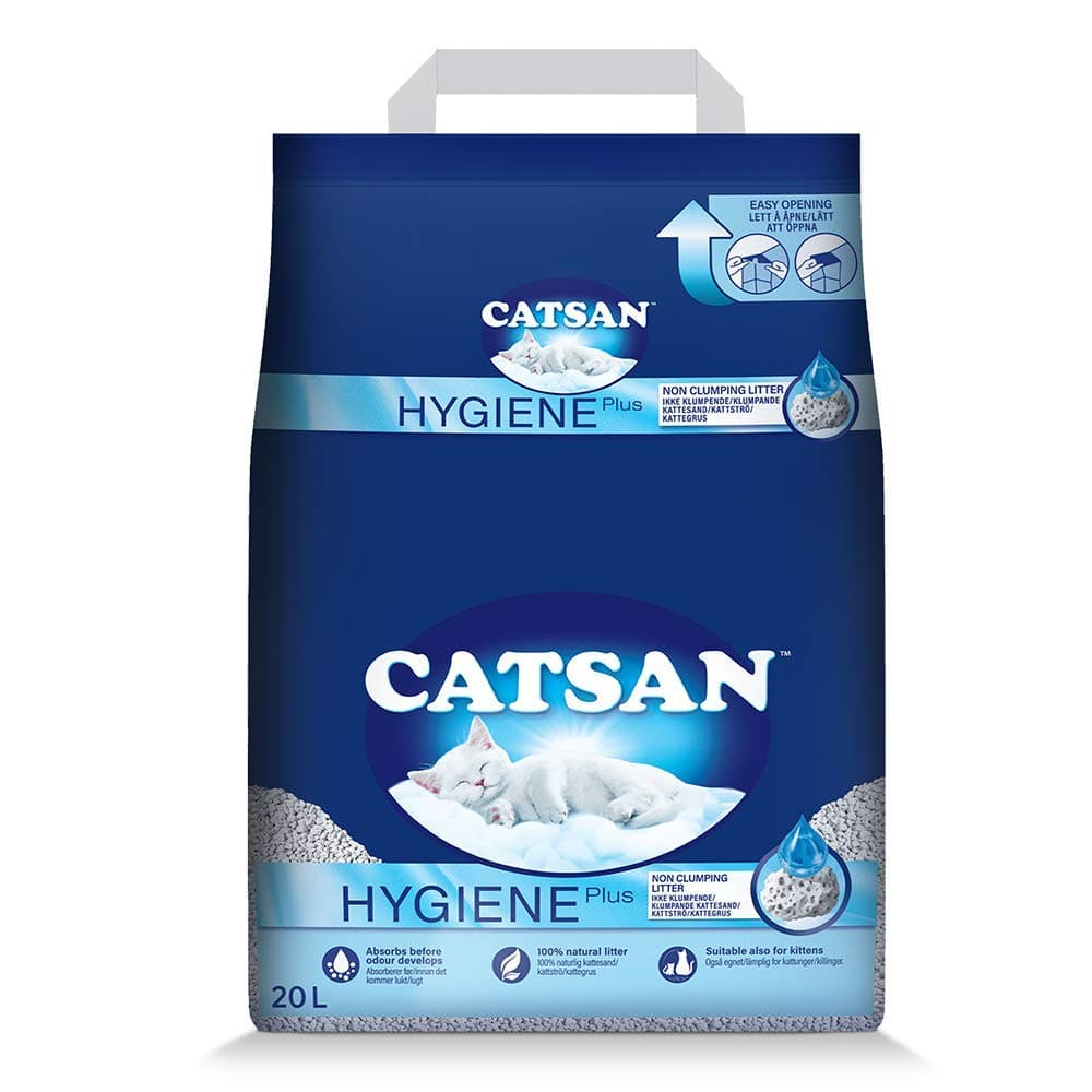 Catsan Hygiene Plus Unscented Non Clumping 100% Natural Cat Litter