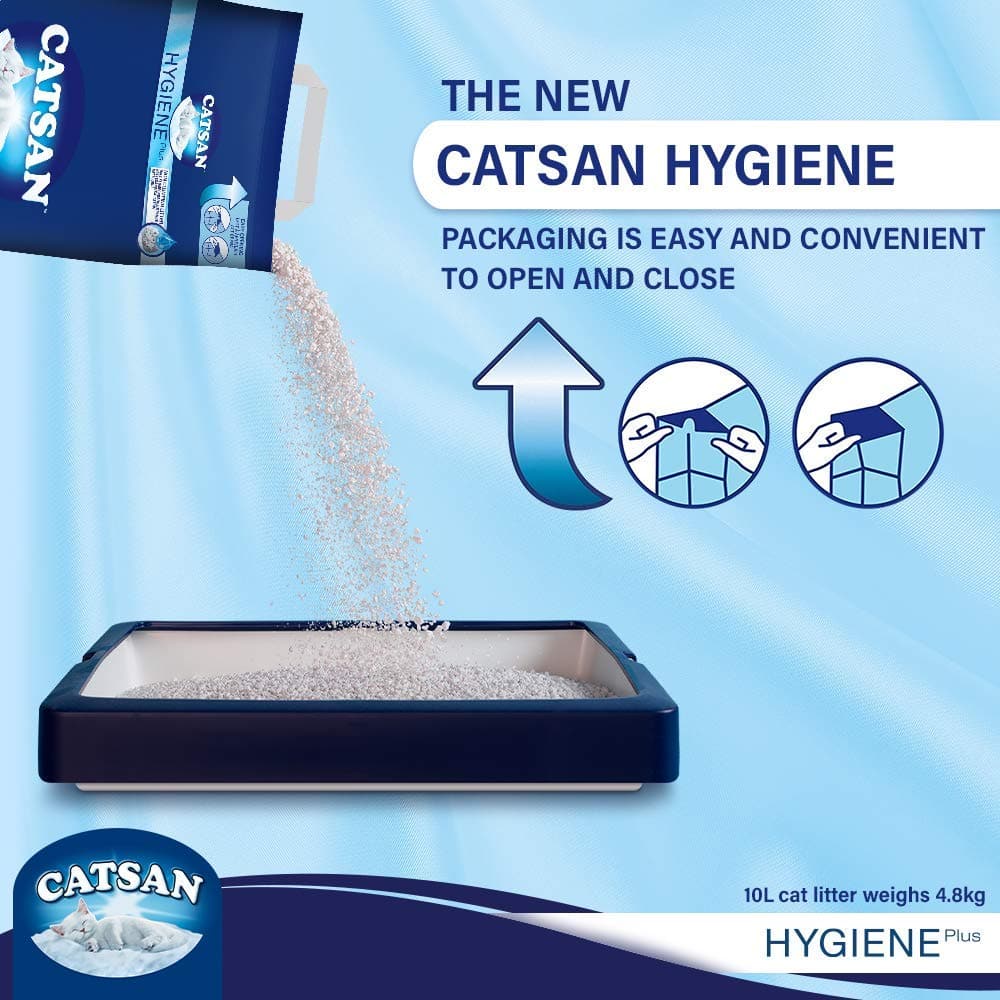 Catsan Hygiene Plus Unscented Non Clumping 100% Natural Cat Litter