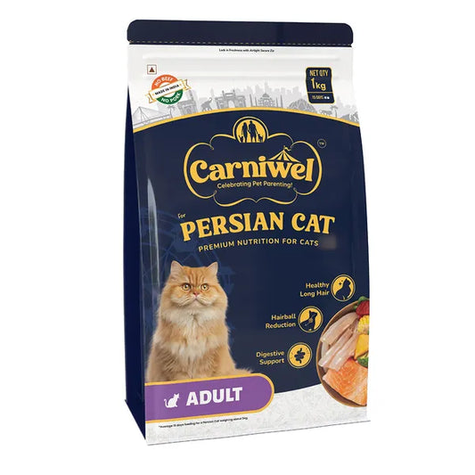 Carniwel Natural Nutrition for Skin, Digestion & Hairball Control Persian Adult Cat Dry Food