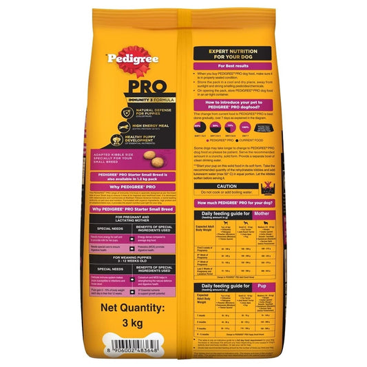 Pedigree PRO Mother & Puppy Starter(3 to 12 Weeks) Small Breed Dog Dry Food