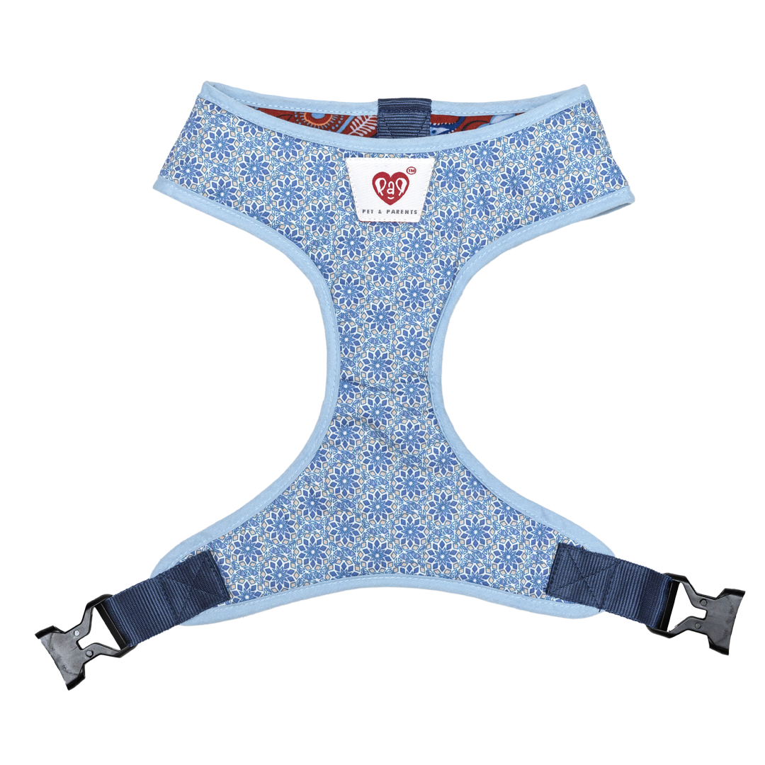 Pet And Parents Indie Floral Reversible Harness for Dogs