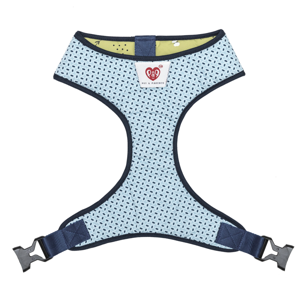 Pet And Parents Green Garden Reversible Harness for Dogs