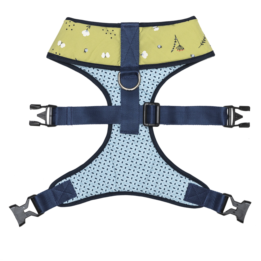Pet And Parents Green Garden Reversible Harness for Dogs