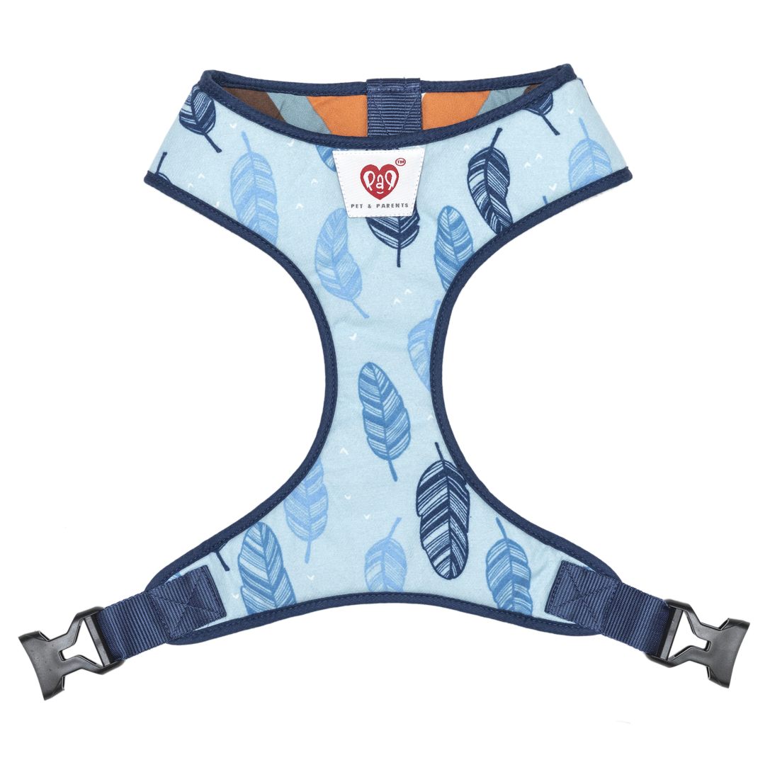 Pet And Parents Stripy Feathers Reversible Harness for Dogs