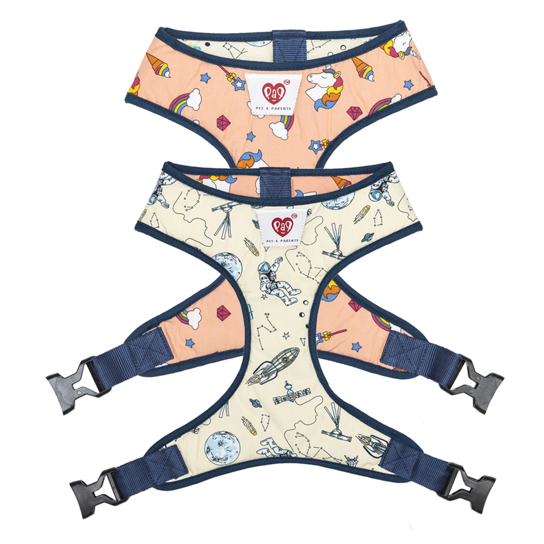 Pet And Parents Galaxy Wonderland Reversible Harness for Dogs