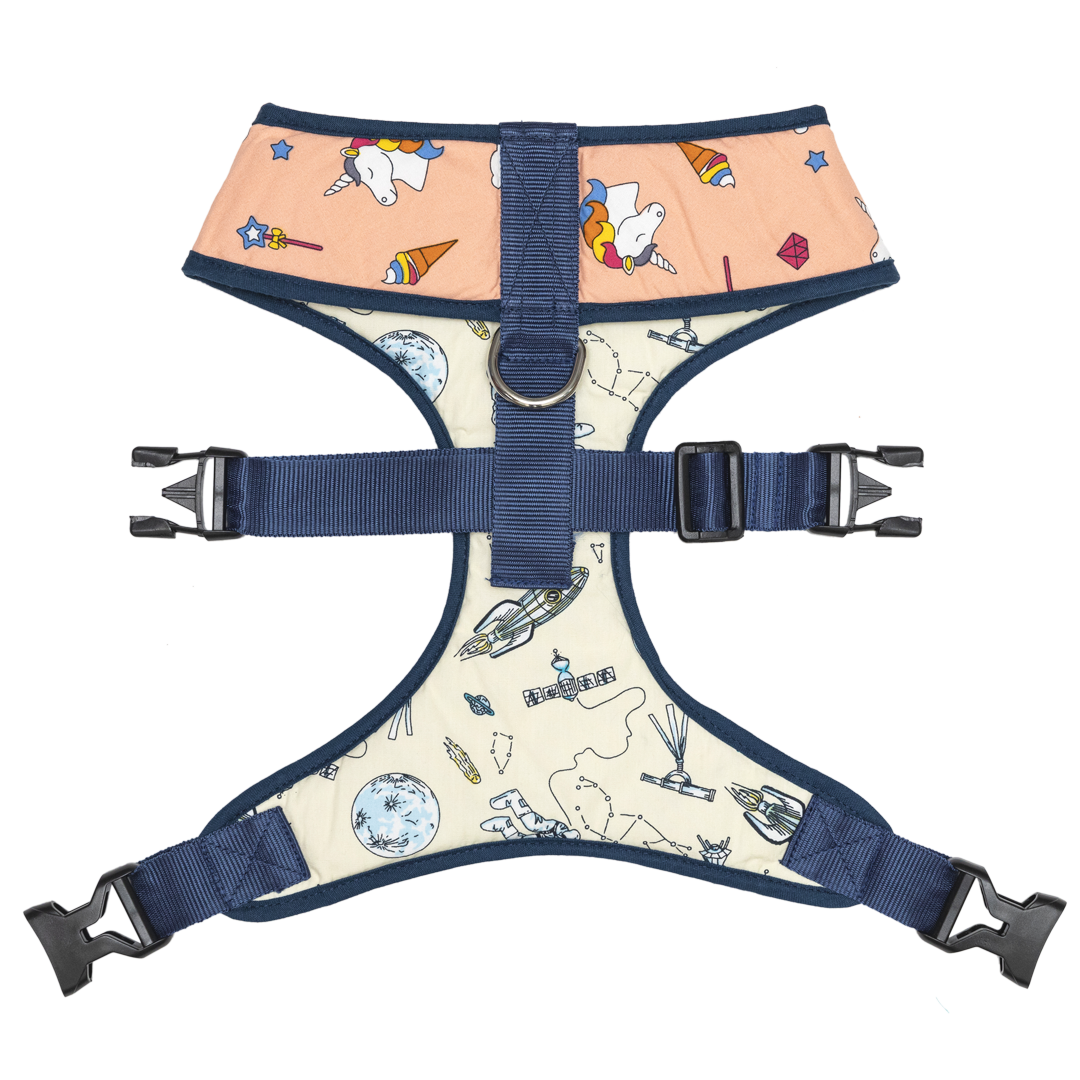 Pet And Parents Galaxy Wonderland Reversible Harness for Dogs