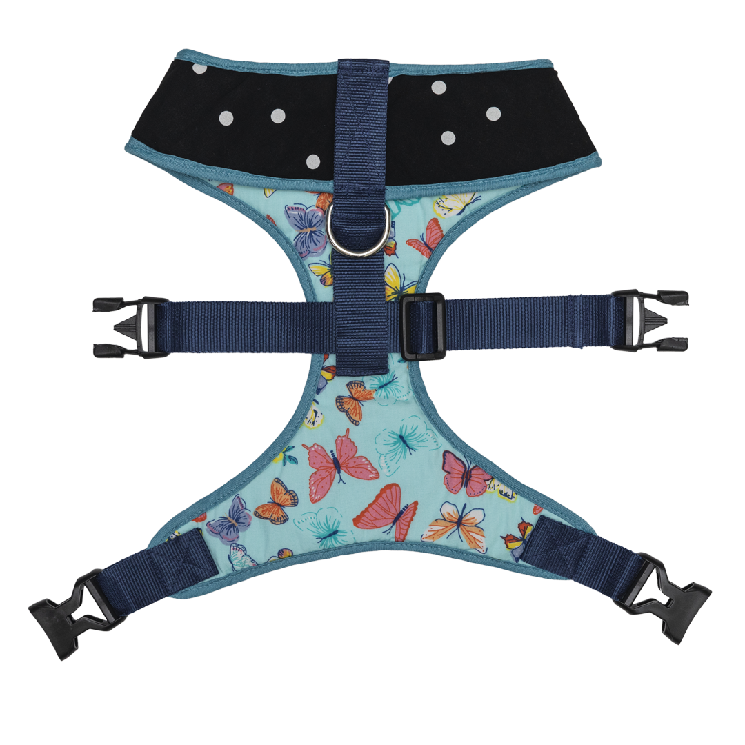 Pet And Parents Butterfly and Polka Reversible Harness for Dogs