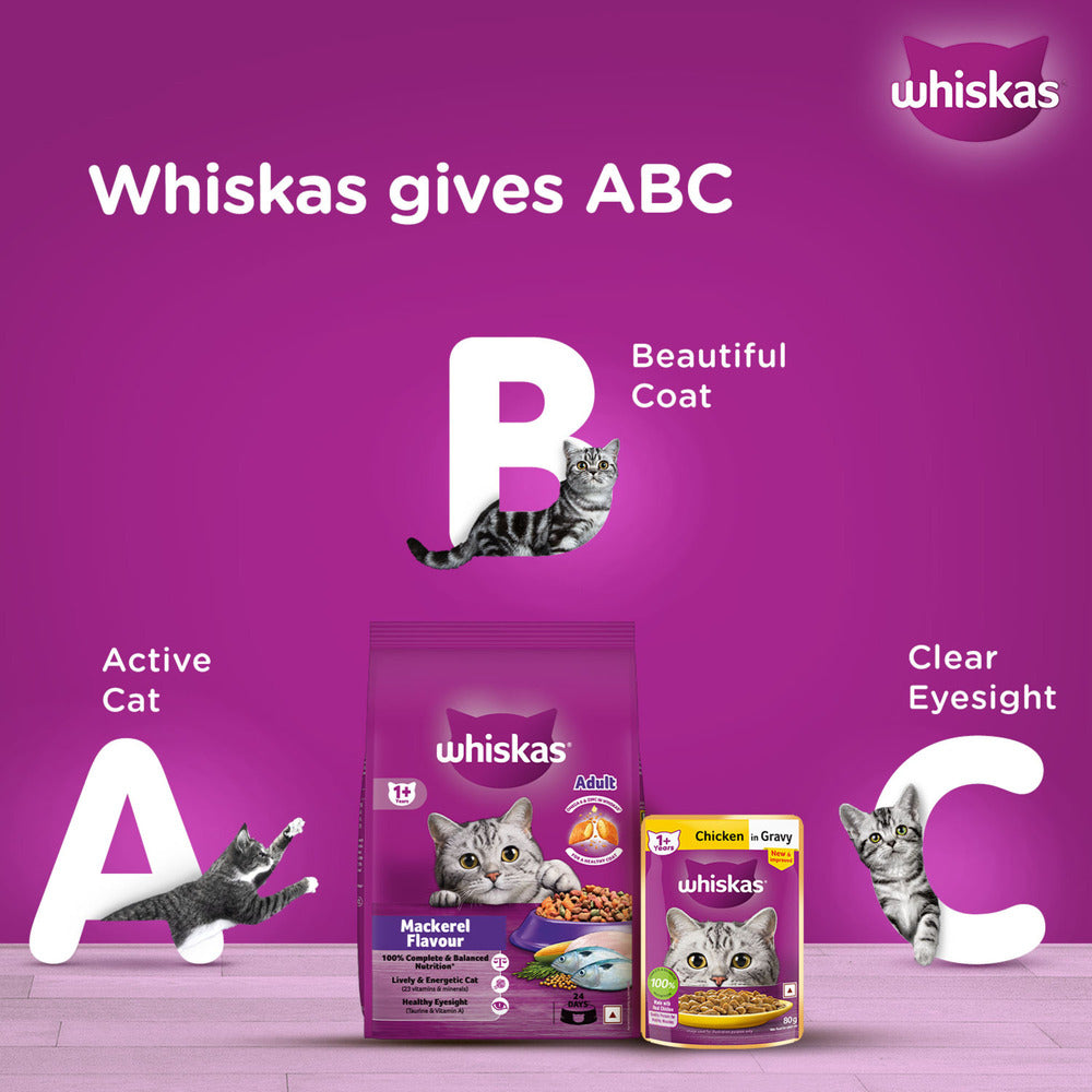 Whiskas Mackerel Flavour Adult Cat Dry Food