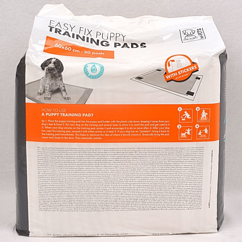 M Pets Easy Fix Puppy Training Pads With Stickers for Dogs (45x60cm)