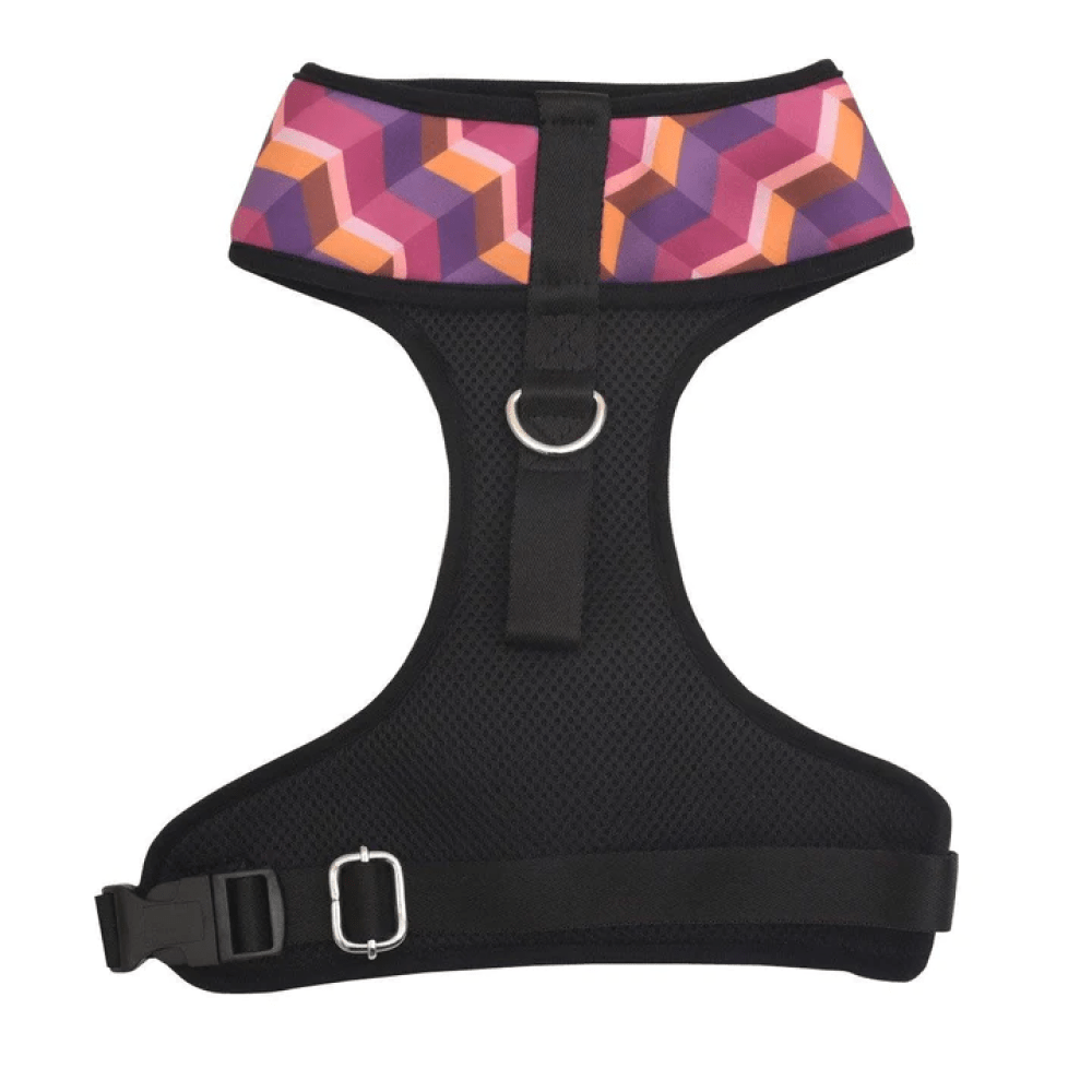 Mutt of Course Dark Geometrical Harness for Dogs