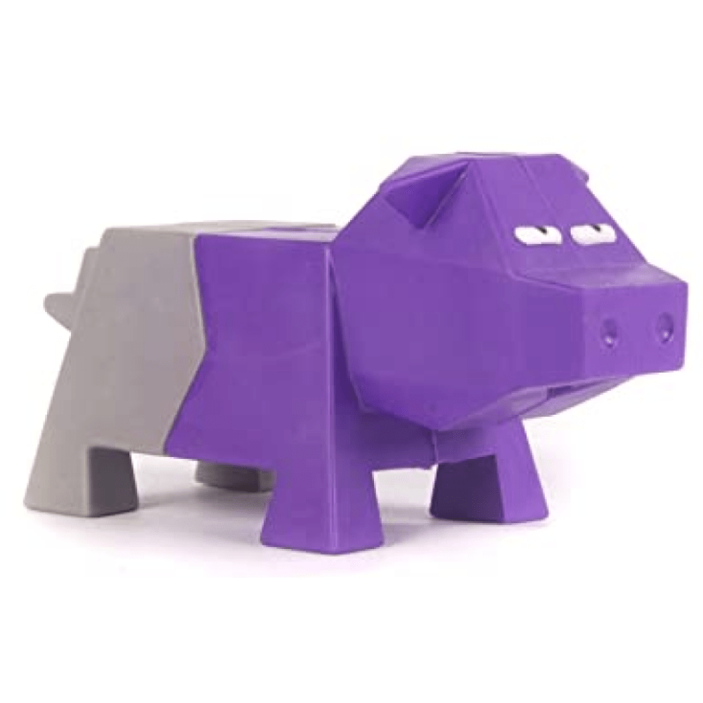 Barkbutler Fofos Comic Farm Pig Toy & Football Chew Toy for Dogs (Pack of 2)