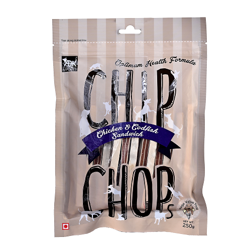 Chip Chops Chicken and Codfish Sandwich Dog Treats