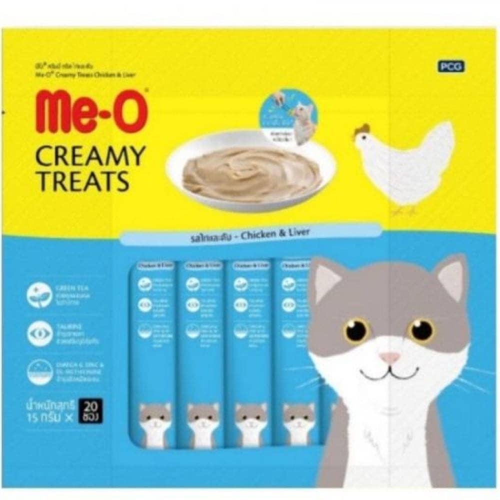 Me O Creamy Chicken & Liver and Kitty Licks Tuna Scallop Cat Treats Combo