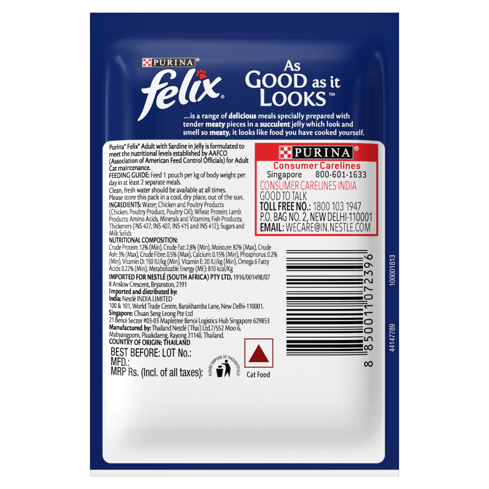 Me O Delite Tuna with Bonito in Jelly and Purina Felix Sardine with Jelly Adult Cat Wet Food Combo (12+12)