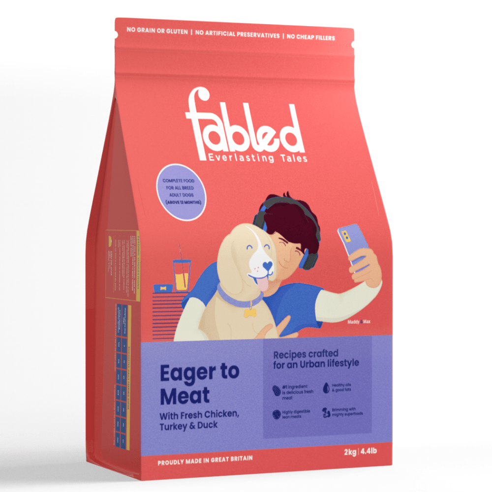 Fabled Eager to Meat Fresh Chicken Turkey and Duck Adult Dog Dry Food