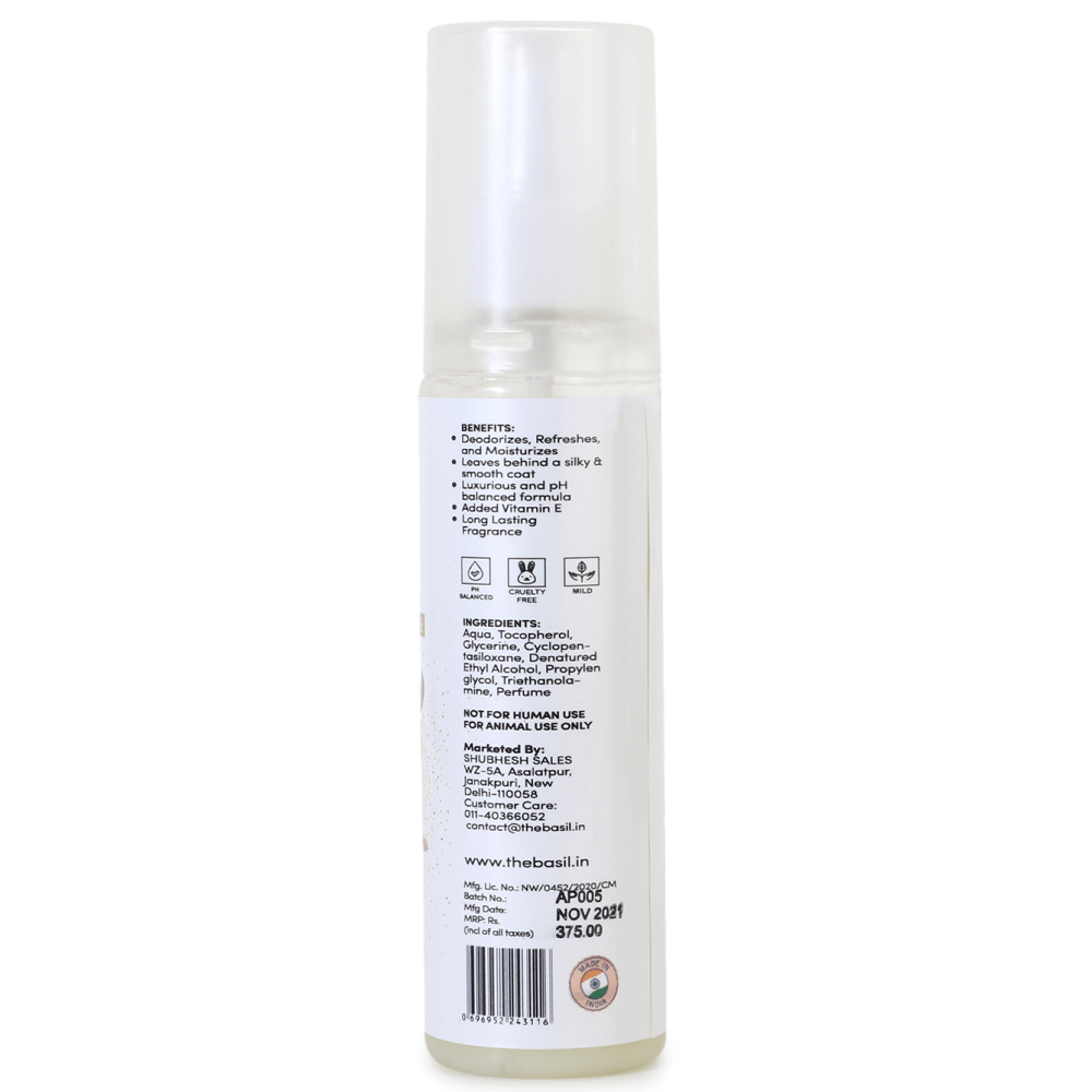 Basil Amour Cologne Spray for Dogs and Cats