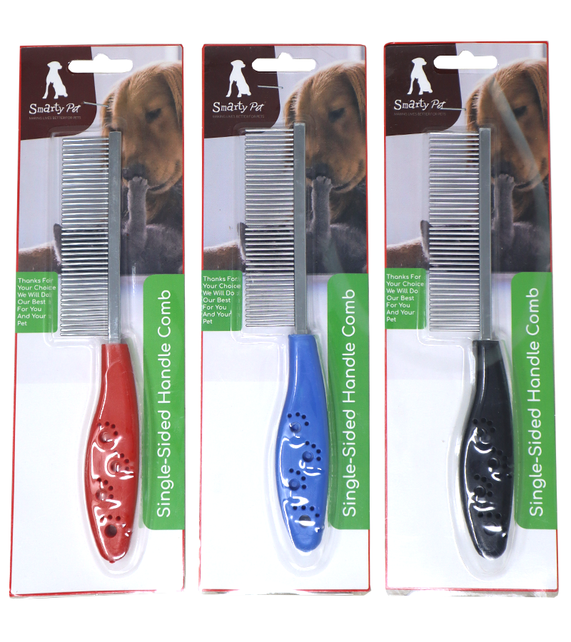 Smarty Pet Plastic Single Side Comb for Dogs and Cats