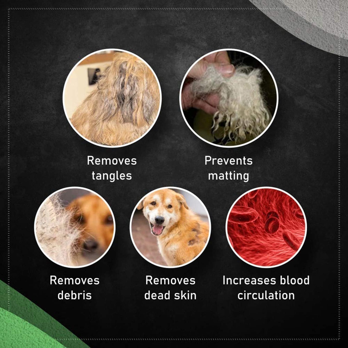 Basil Double Sided Comb for Dogs and Cats