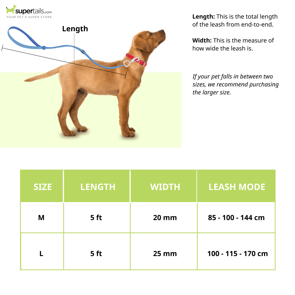 Furry & Co Weatherproof Leash for Dogs (Lilac)