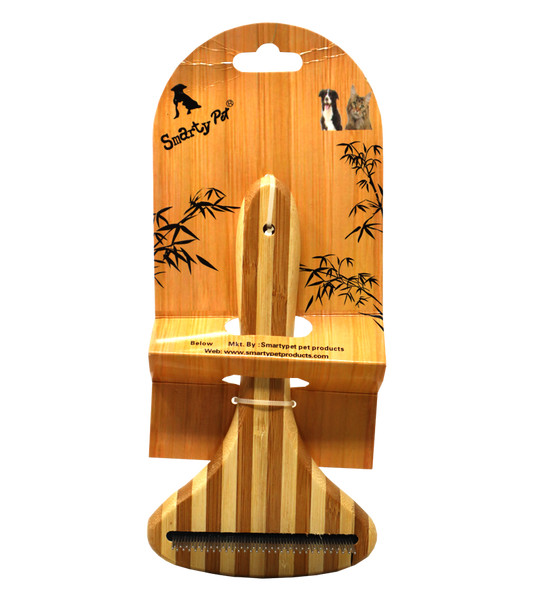 Smarty Pet Bamboo T-Shape Comb for Dogs and Cats