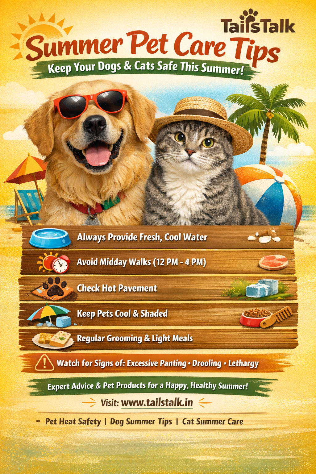 Summer Pet Care Tips – Keep Your Dogs & Cats Safe This Summer | TailsTalk