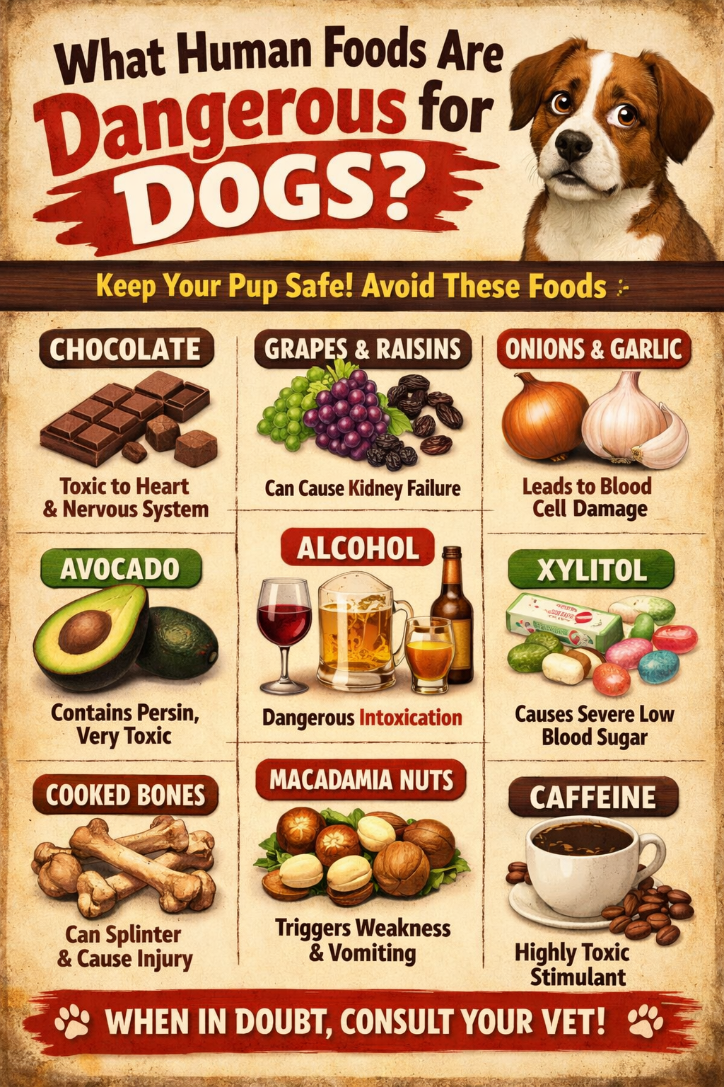 What Human Foods Are Dangerous for Dogs?