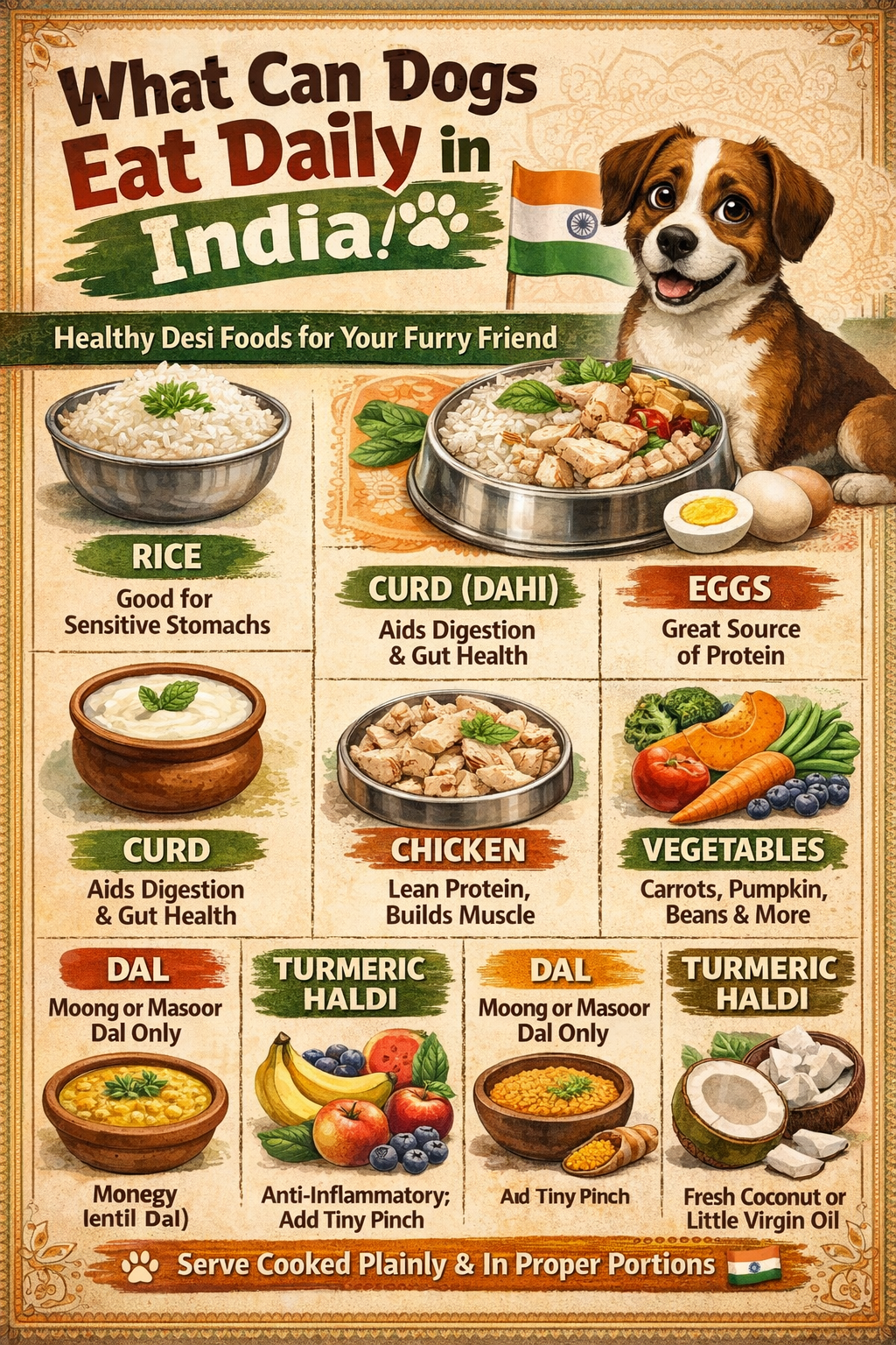 What Can Dogs Eat Daily in India?