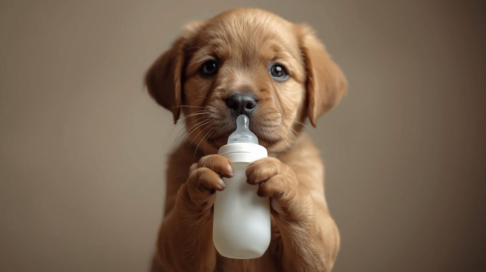 dog toothbrush & milk bottle