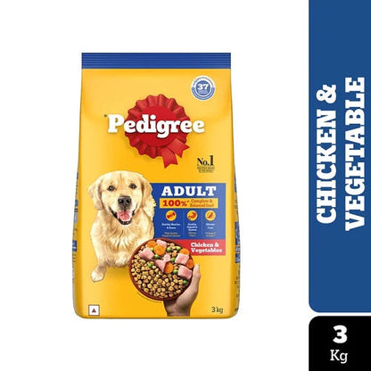 Pedigree Chicken and Vegetables Adult Dog Dry Food