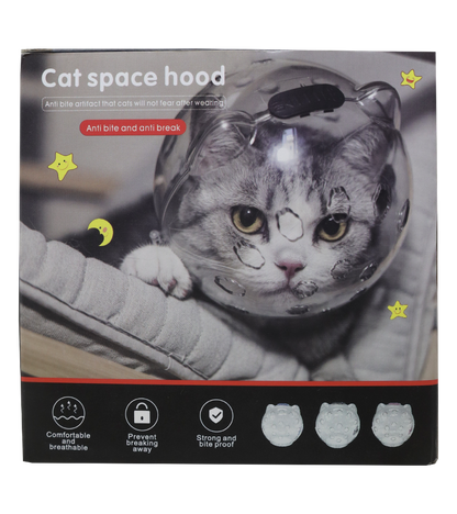 Pets Empire Cat Face Hood Anti-Licking Breathable Head Protective Cover  For Cats