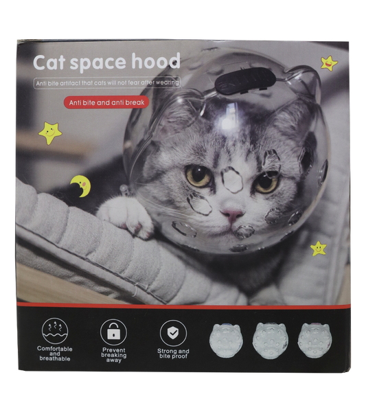 Pets Empire Cat Face Hood Anti-Licking Breathable Head Protective Cover  For Cats