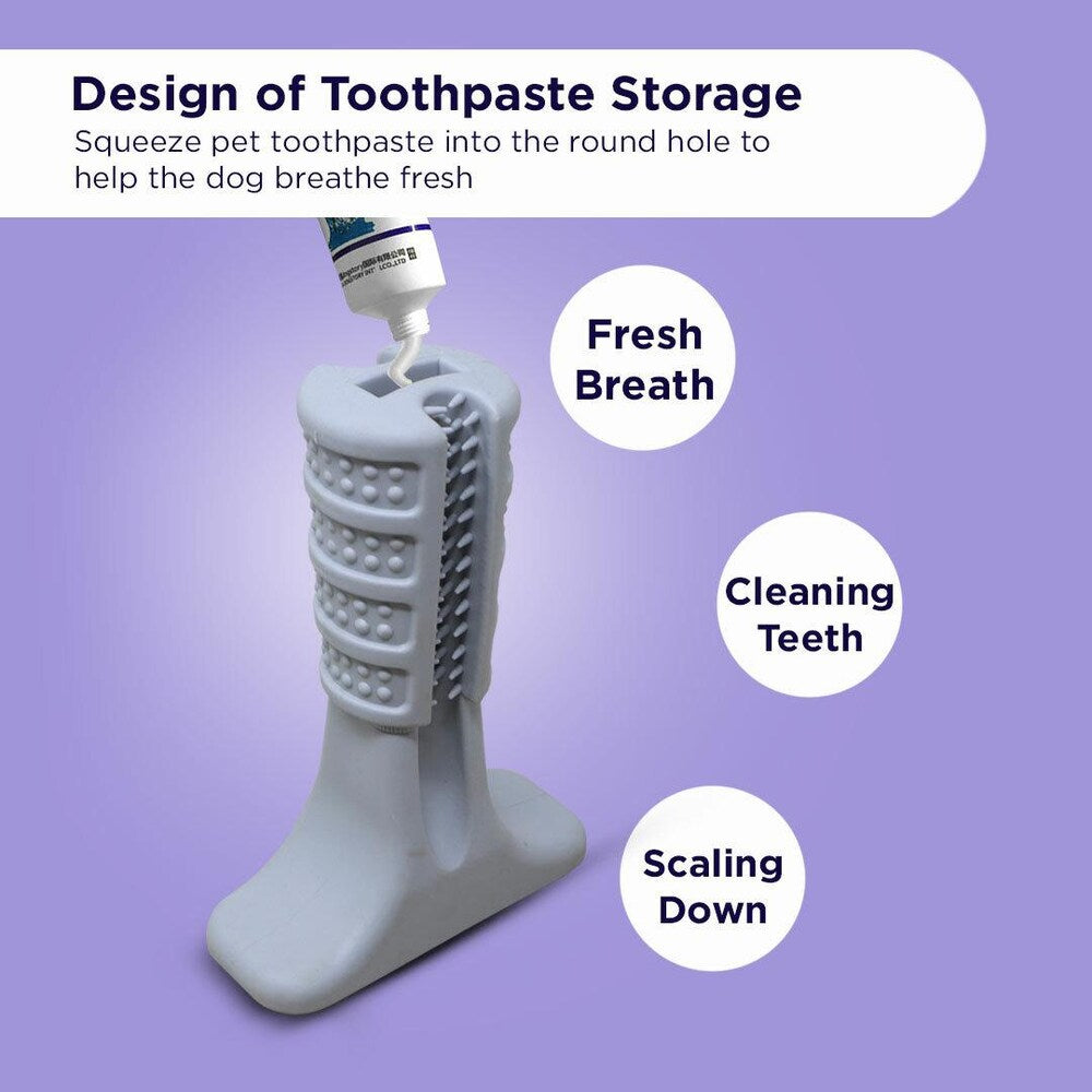Plushmate Tooth Brush Stick Chew Toys for Dog Teeth Cleaning & Brushing Oral Dental Care Toy - Bite Resistant (Large)