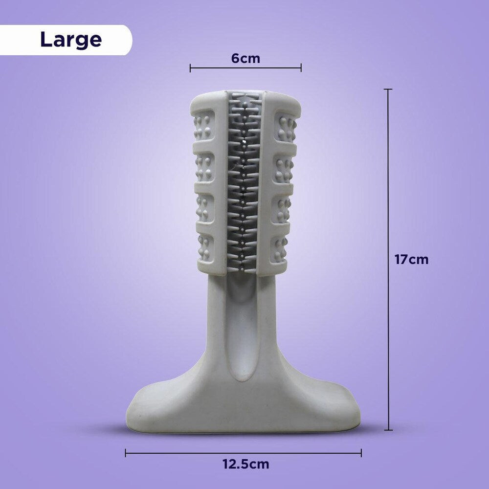 Plushmate Tooth Brush Stick Chew Toys for Dog Teeth Cleaning & Brushing Oral Dental Care Toy - Bite Resistant (Large)