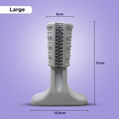 Plushmate Tooth Brush Stick Chew Toys for Dog Teeth Cleaning & Brushing Oral Dental Care Toy - Bite Resistant (Large)