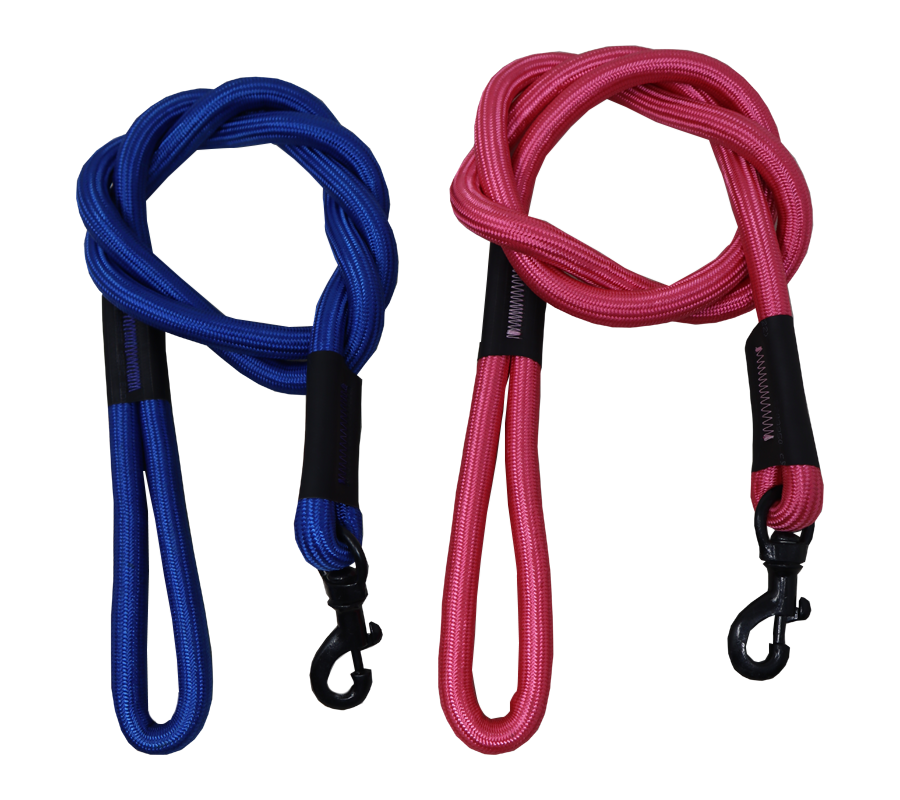 Ranch High Density Black Hook Rope Leash For Dogs