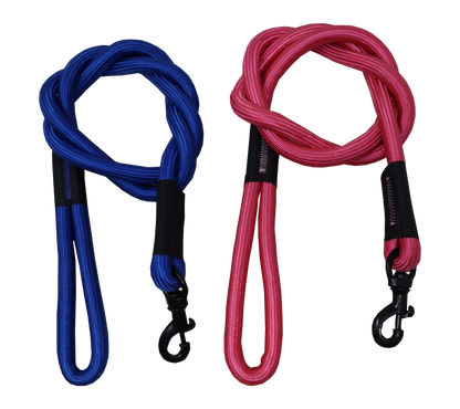 Ranch High Density Black Hook Rope Leash For Dogs