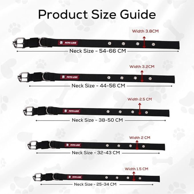 Pets Like- Dog Spun Poly Collar For Dogs And Puppies