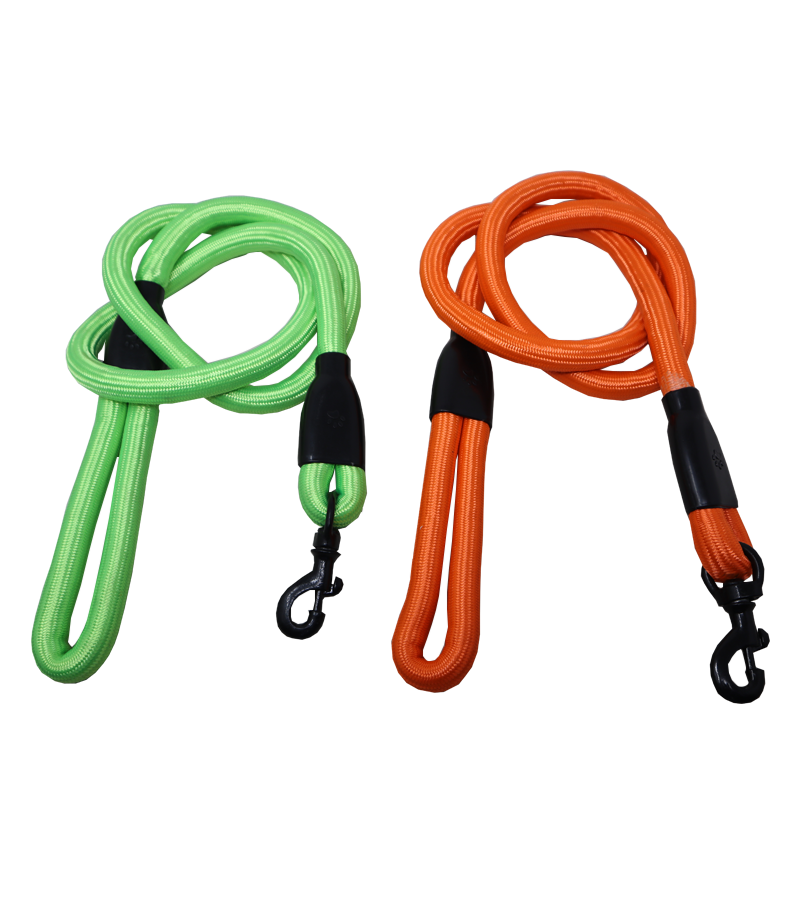 Ranch High Density Black Hook Rope Leash For Dogs