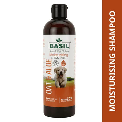 Basil Oat & Aloe Moisturising Shampoo for Dogs and Cats 250ml